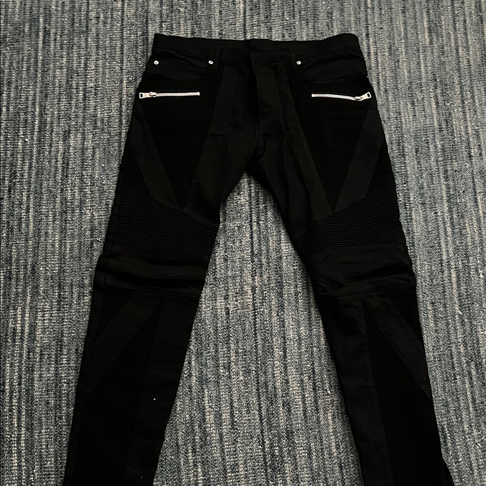 Balmain Black Designer Pants